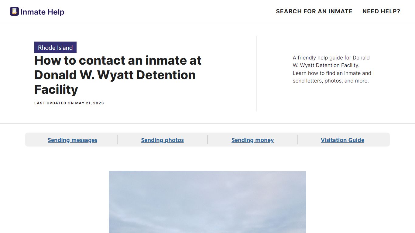 How to contact an inmate at Donald W. Wyatt Detention Facility